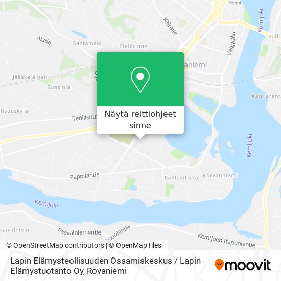 Lapin Elämysteollisuuden Osaamiskeskus / Lapin Elämystuotanto Oy kartta