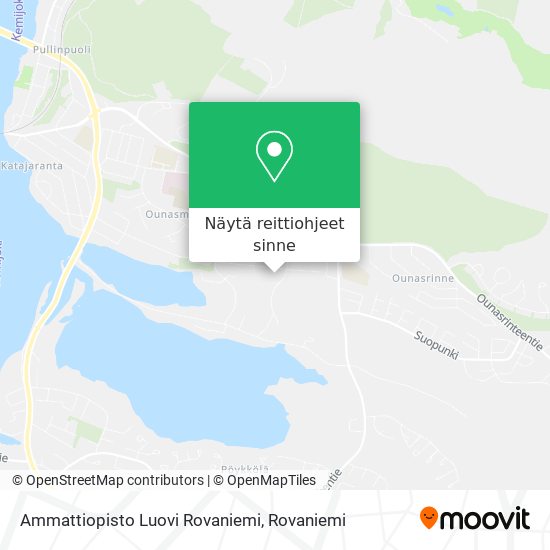 Ammattiopisto Luovi Rovaniemi kartta