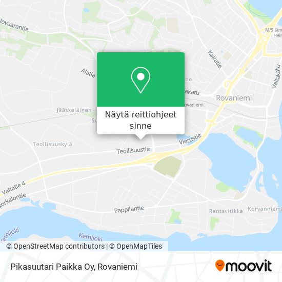 Pikasuutari Paikka Oy kartta