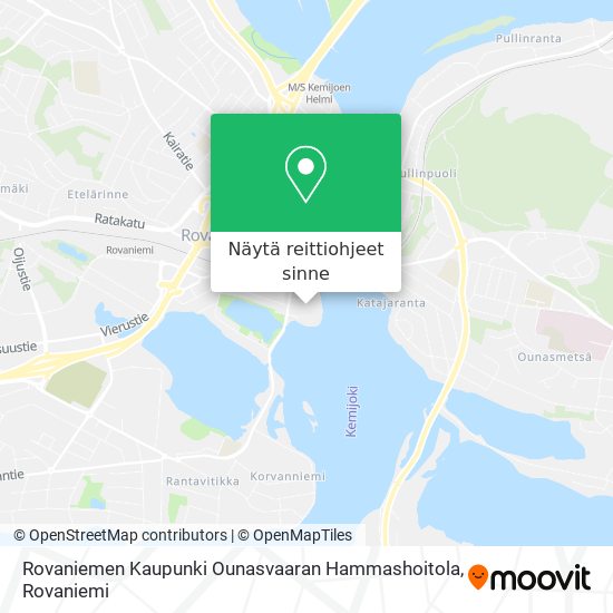 Rovaniemen Kaupunki Ounasvaaran Hammashoitola kartta