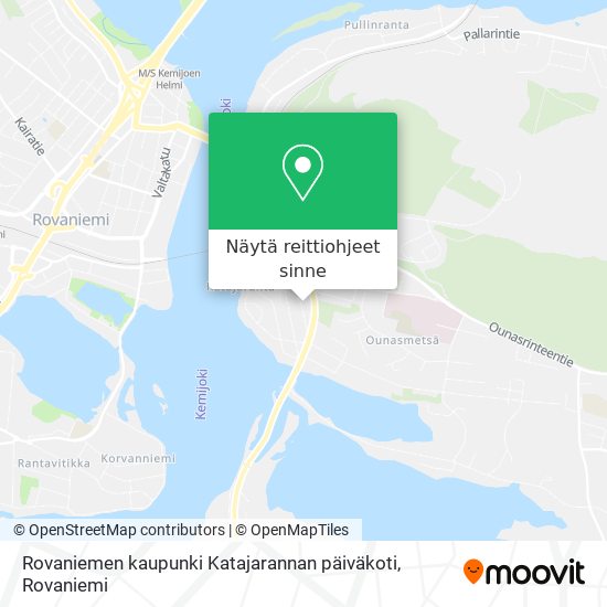 Kuinka päästä kohteeseen Rovaniemen kaupunki Katajarannan päiväkoti  paikassa Rovaniemi kulkuvälineellä Bussi?