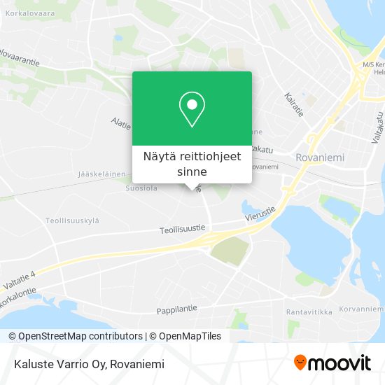 Kaluste Varrio Oy kartta