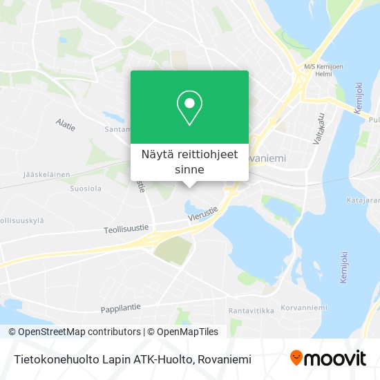 Tietokonehuolto Lapin ATK-Huolto kartta