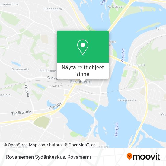 Rovaniemen Sydänkeskus kartta