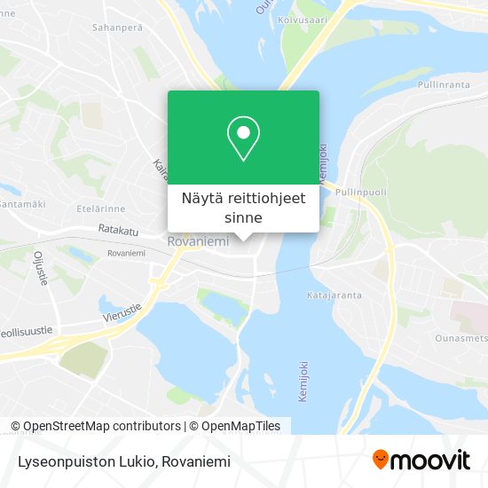 Lyseonpuiston Lukio kartta