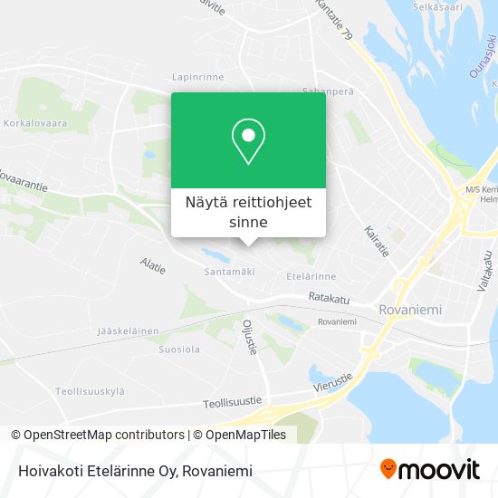 Hoivakoti Etelärinne Oy kartta