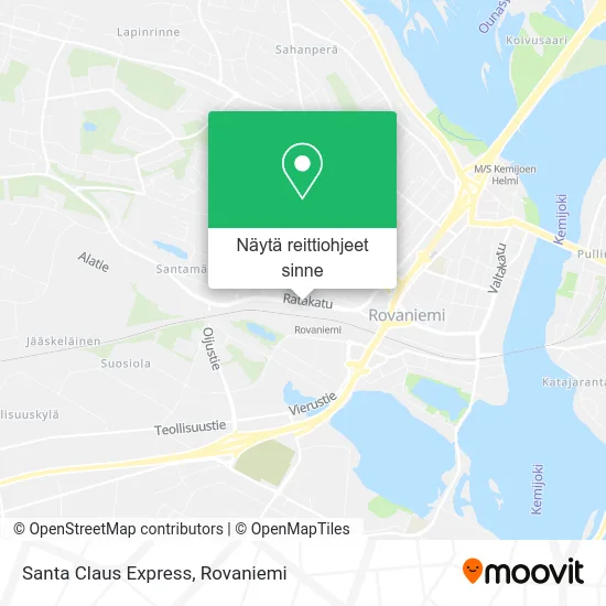 Santa Claus Express kartta