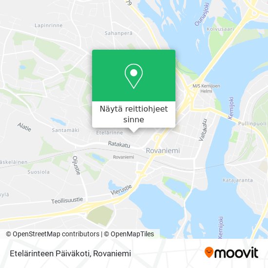 Etelärinteen Päiväkoti kartta