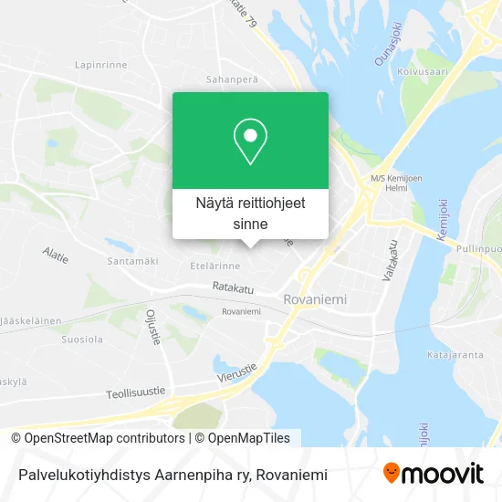 Palvelukotiyhdistys Aarnenpiha ry kartta