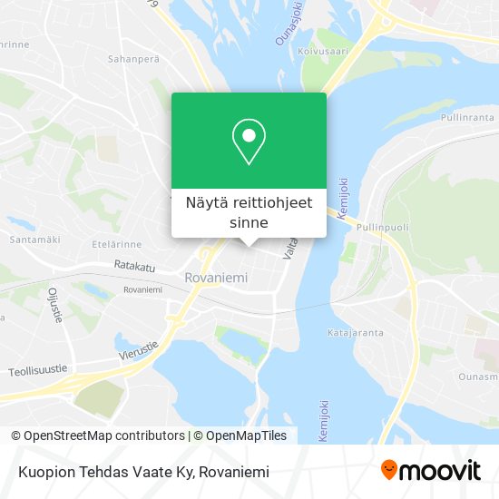 Kuopion Tehdas Vaate Ky kartta