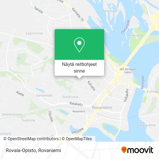 Rovala-Opisto kartta
