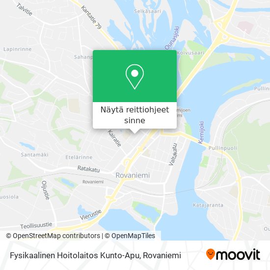 Fysikaalinen Hoitolaitos Kunto-Apu kartta