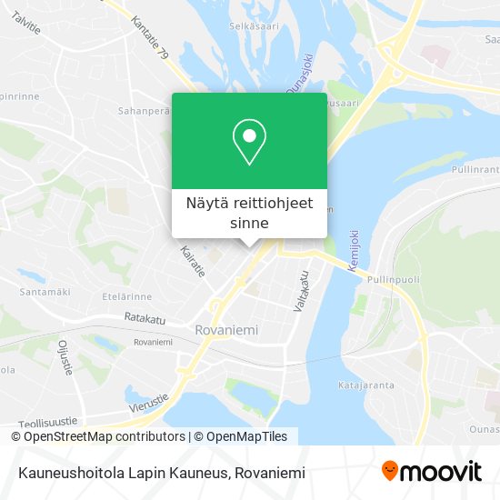 Kauneushoitola Lapin Kauneus kartta