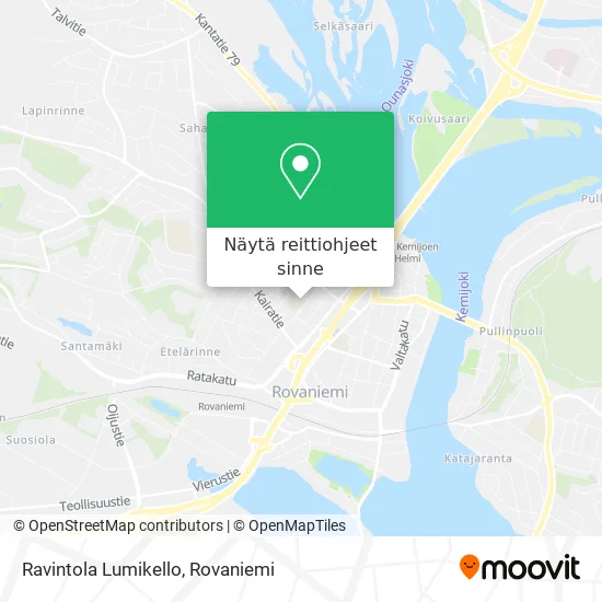 Ravintola Lumikello kartta