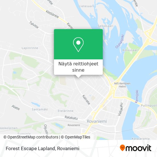 Forest Escape Lapland kartta