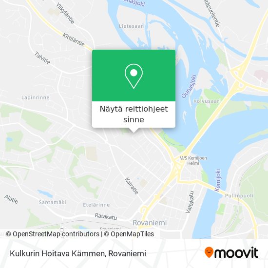 Kulkurin Hoitava Kämmen kartta