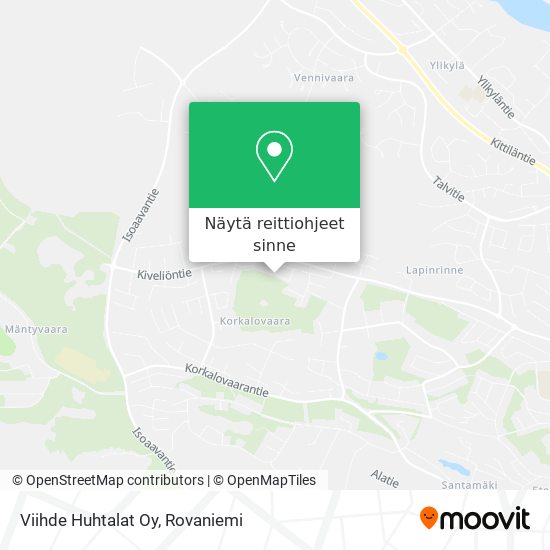 Viihde Huhtalat Oy kartta
