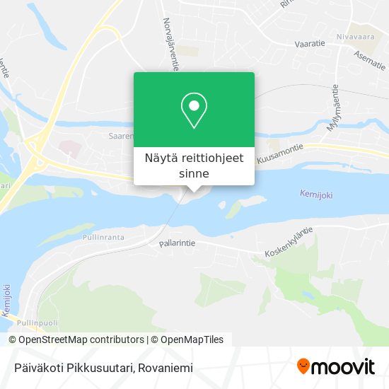 Päiväkoti Pikkusuutari kartta
