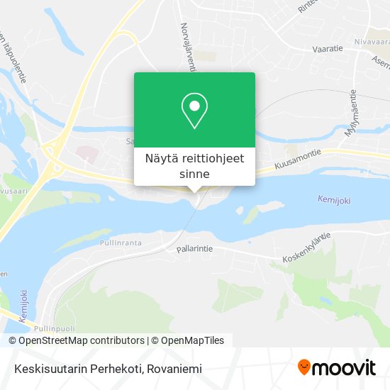 Keskisuutarin Perhekoti kartta