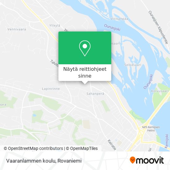Vaaranlammen koulu kartta