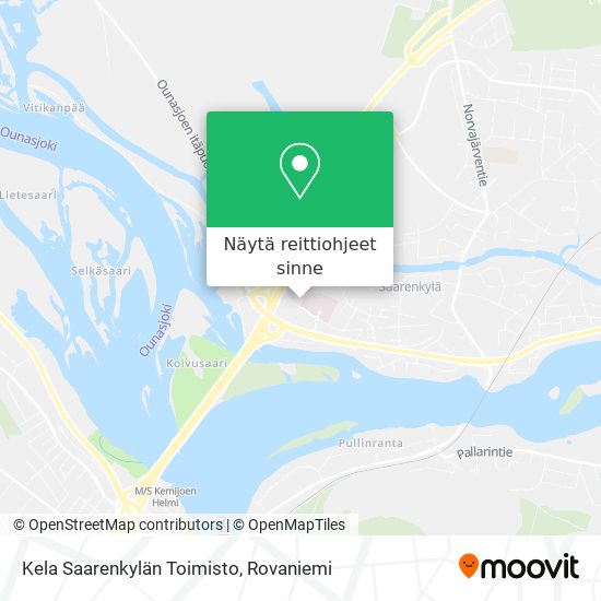 Kela Saarenkylän Toimisto kartta