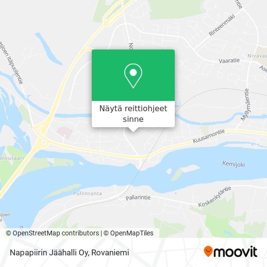 Napapiirin Jäähalli Oy kartta