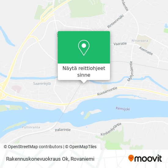 Kuinka päästä kohteeseen Rakennuskonevuokraus Ok paikassa Rovaniemen Mlk  kulkuvälineellä Bussi?