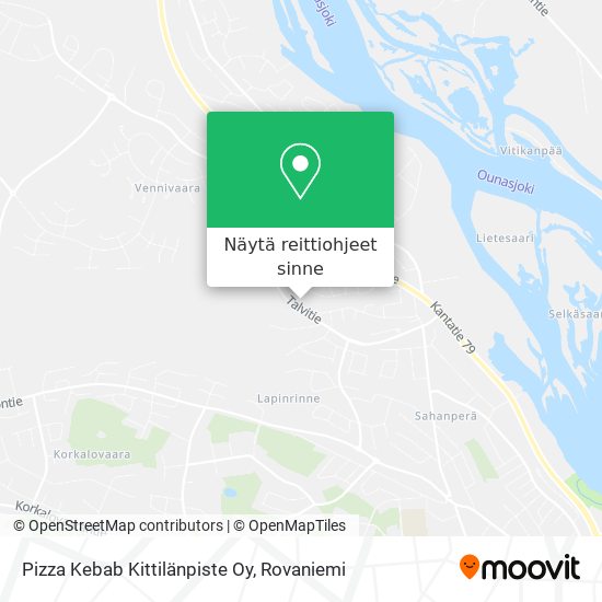 Pizza Kebab Kittilänpiste Oy kartta