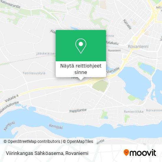 Viirinkangas Sähköasema kartta