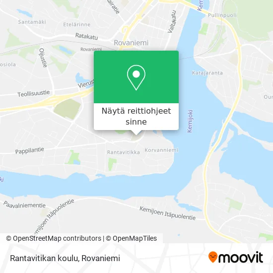 Rantavitikan koulu kartta