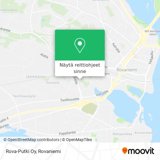 Rova-Putki Oy kartta