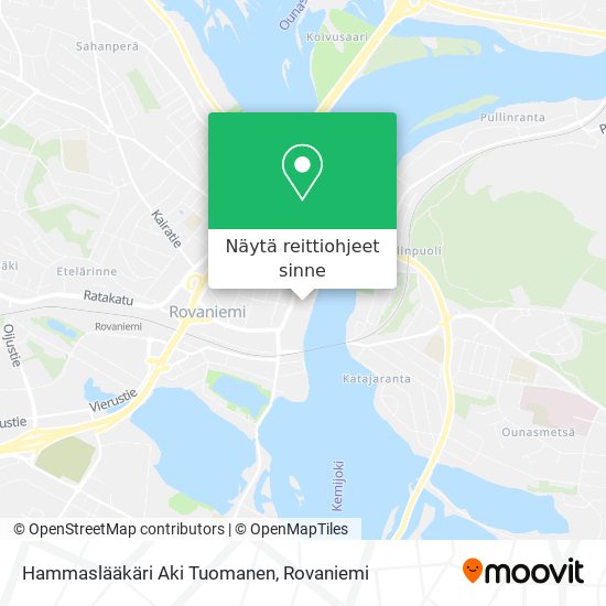 Hammaslääkäri Aki Tuomanen kartta