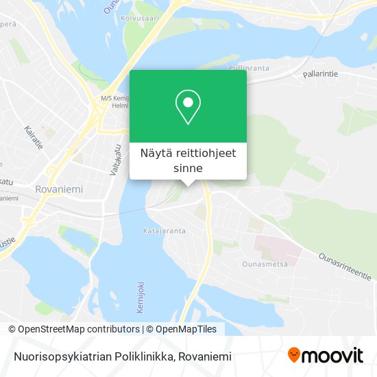 Nuorisopsykiatrian Poliklinikka kartta