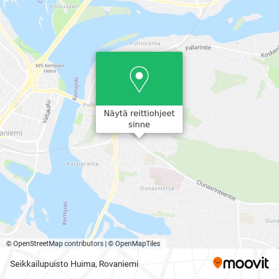 Seikkailupuisto Huima kartta