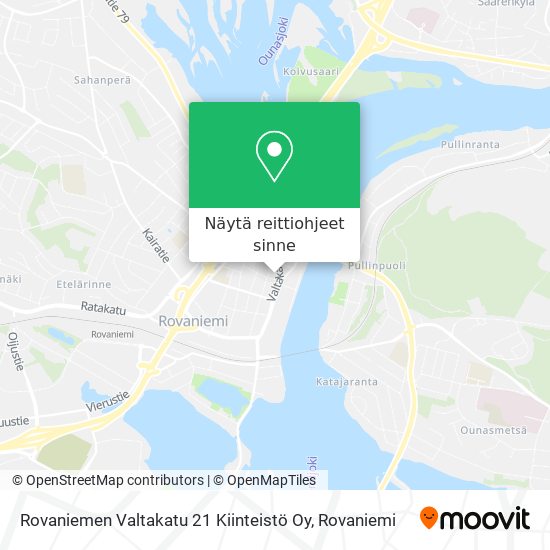 Rovaniemen Valtakatu 21 Kiinteistö Oy kartta