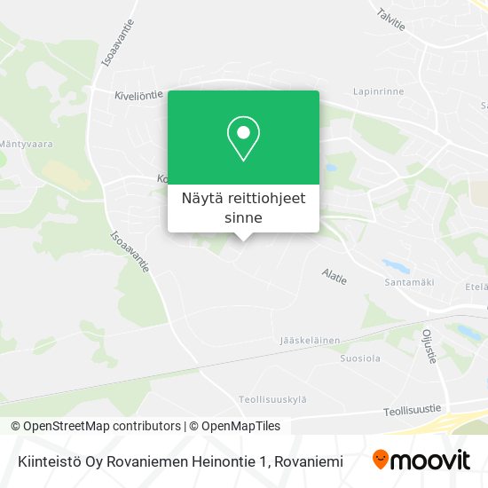 Kiinteistö Oy Rovaniemen Heinontie 1 kartta