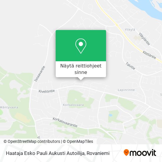 Haataja Esko Pauli Aukusti Autoilija kartta