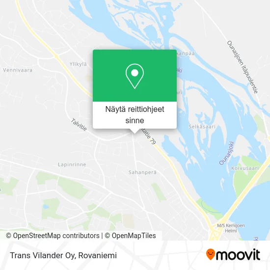 Trans Vilander Oy kartta