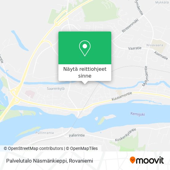 Palvelutalo Näsmänkieppi kartta