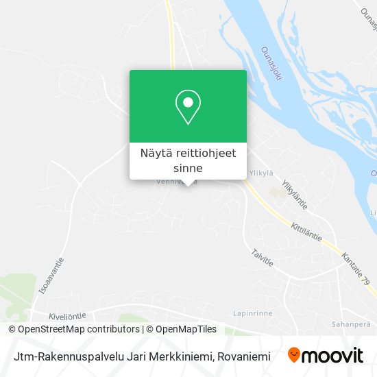 Jtm-Rakennuspalvelu Jari Merkkiniemi kartta