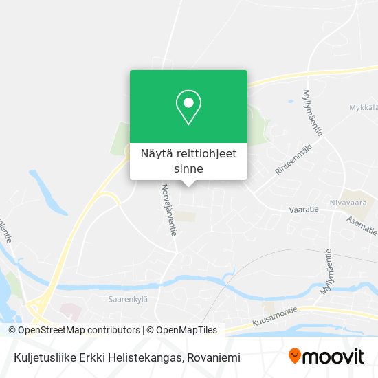 Kuljetusliike Erkki Helistekangas kartta