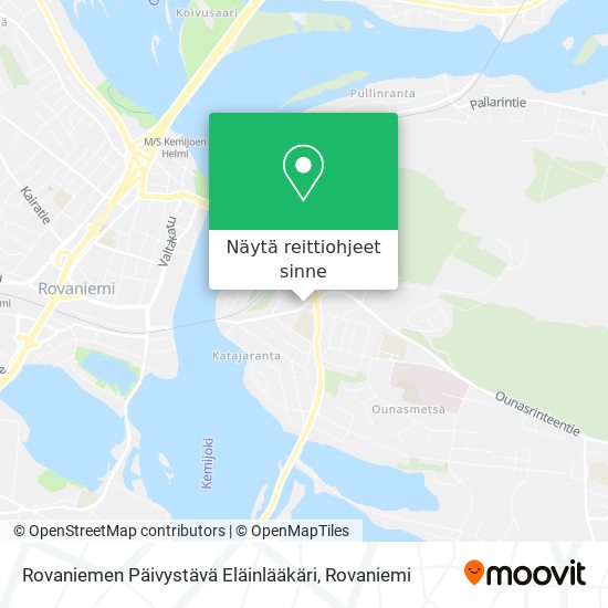 Rovaniemen Päivystävä Eläinlääkäri kartta