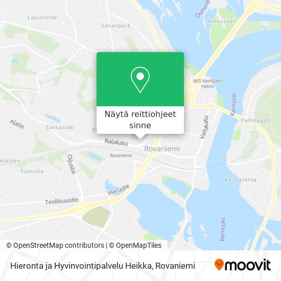 Hieronta ja Hyvinvointipalvelu Heikka kartta