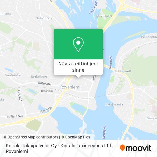 Kairala Taksipalvelut Oy - Kairala Taxiservices Ltd. kartta