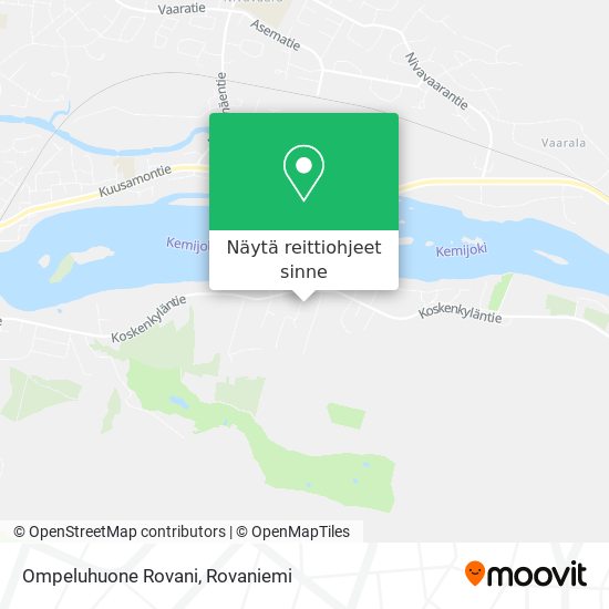 Ompeluhuone Rovani kartta