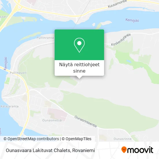 Ounasvaara Lakituvat Chalets kartta