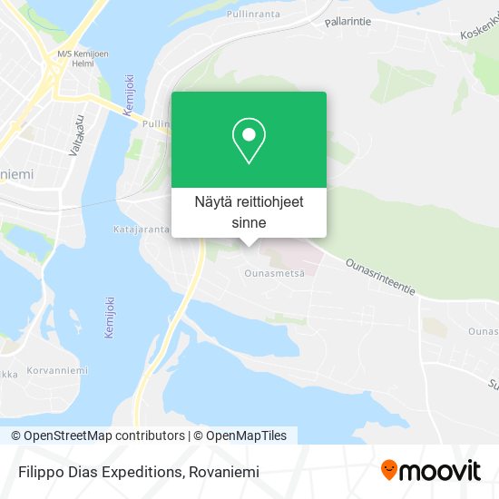 Filippo Dias Expeditions kartta