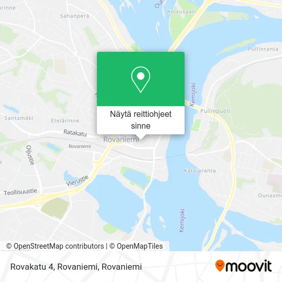 Rovakatu 4, Rovaniemi kartta