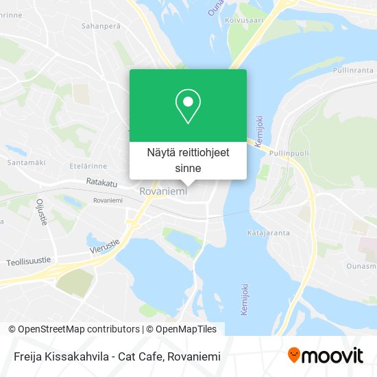 Freija Kissakahvila - Cat Cafe kartta
