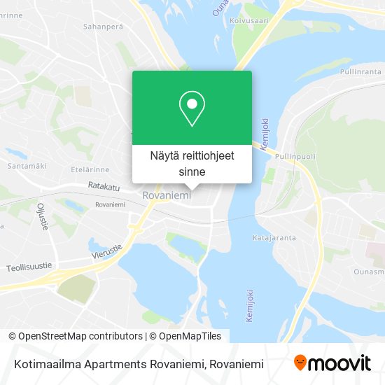 Kotimaailma Apartments Rovaniemi kartta